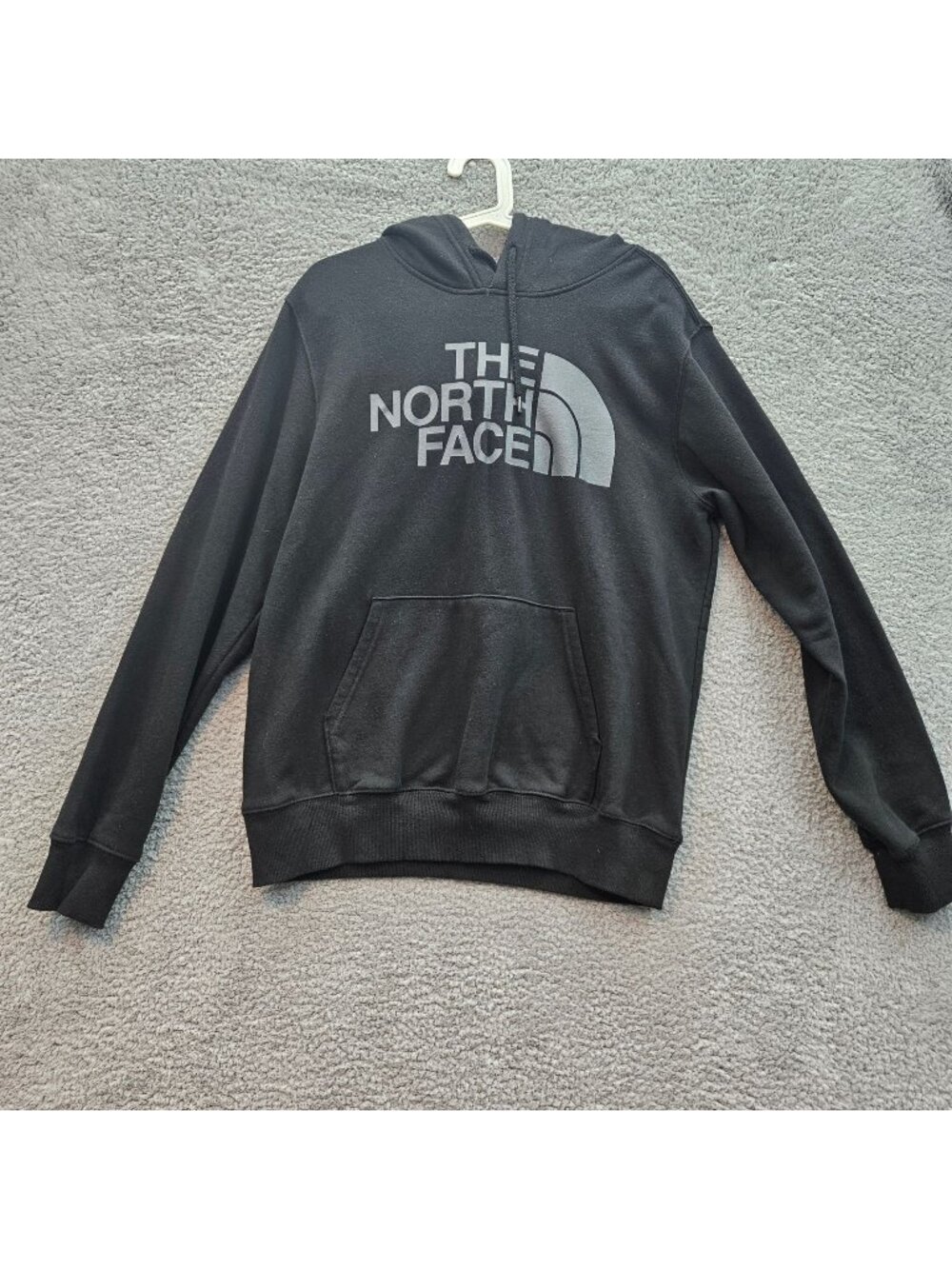 The North Face Black Hooded Sweatshirt Mens M Cotton Blend
